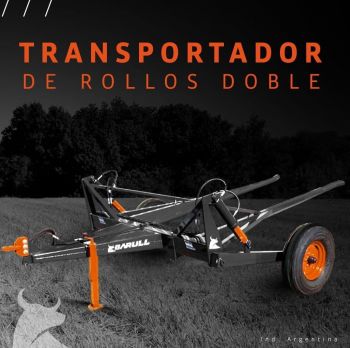 CARGADOR DE ROLLOS Y FARDOS Transportador BARULL doble  1
